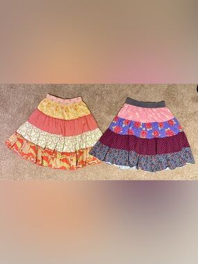 TWO Matilda Jane Tiered Skirts